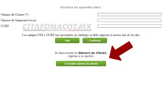 consultar numero cliente