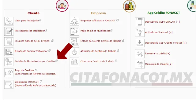 pimer paso para ver el estado de tu cuenta fonacot historico