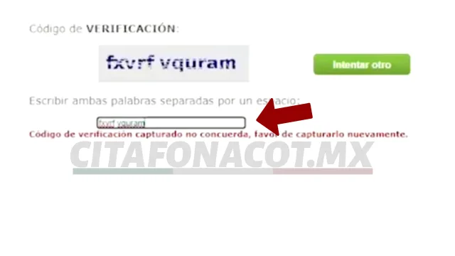 tercer paso para ver el estado de cuenta fonacot